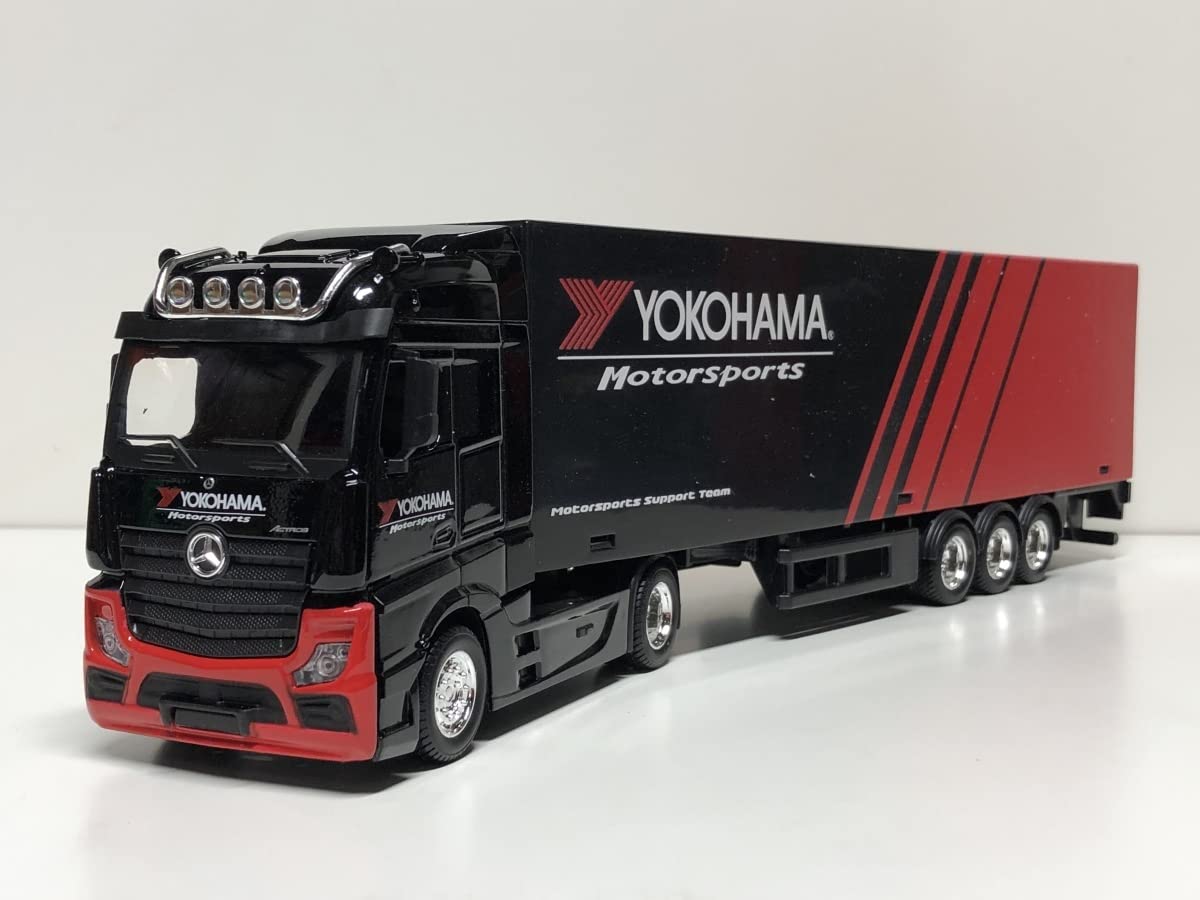 Amazon | burago 1/43 Mercedes Benz Actros トレーラー YOKOHAMA