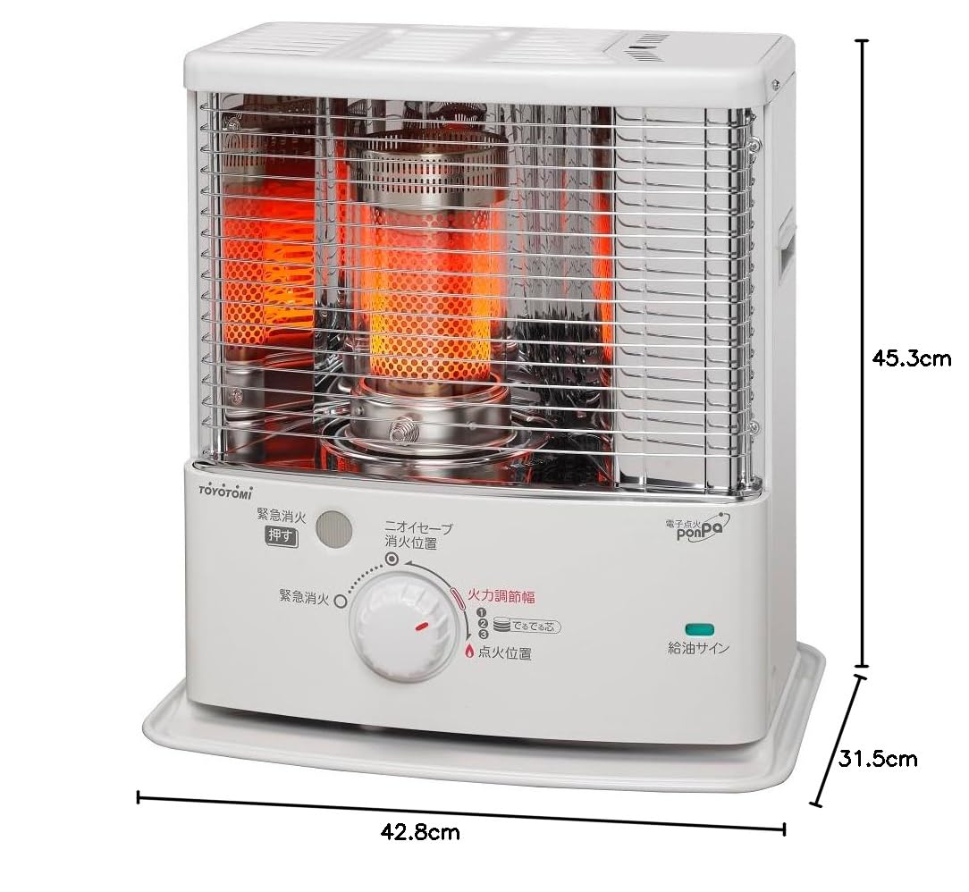 Amazon | トヨトミ 石油ストーブ (木造8畳まで/コンクリート10畳まで