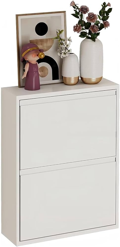 Amazon｜JAVRON シューズラック スリム 斜め置き シューズボックス