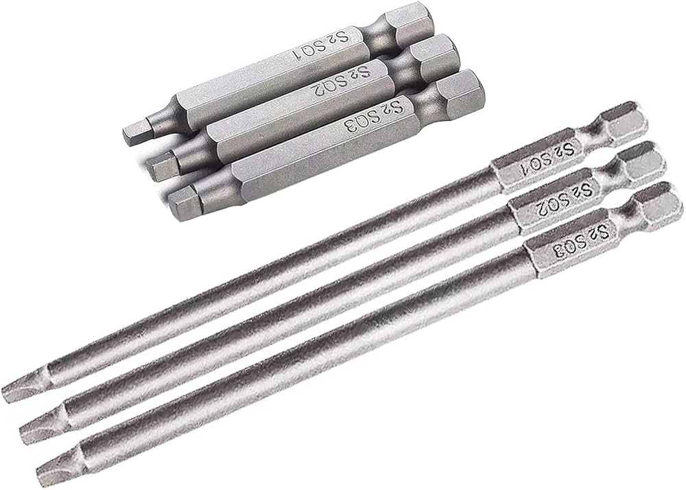 Amazon.co.jp: 磁気スクエアヘッドドライバービットセット 1/4インチ