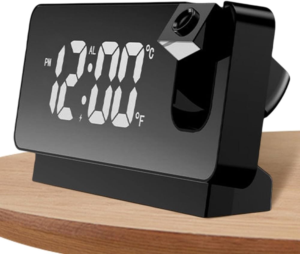 Amazon.co.jp: 時計天井投影 - 寝室用の180°プロジェクター付き時計