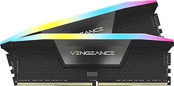 CORSAIR Vengeance RGB DDR5 RAM 64GB (2x32GB) 6000MHz CL30 Intel