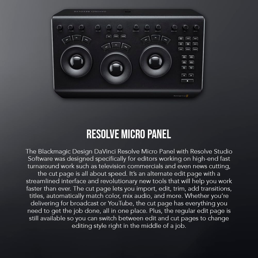 Amazon.co.jp: Blackmagic design Control Panel DaVinci Resolve