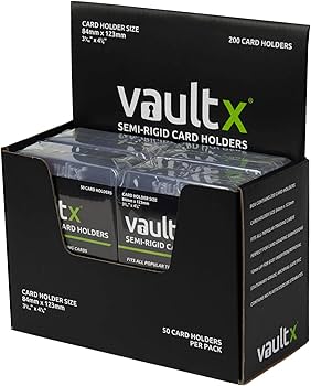 Amazon.com: Vault X Semi-Rigid Trading Card Holders (200 Pack