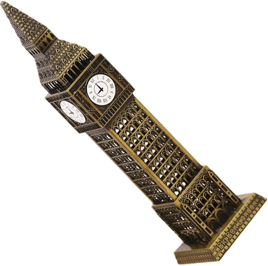 Amazon.co.jp: イギリスの時計塔 置物 合金 建物モデル デスクトップ