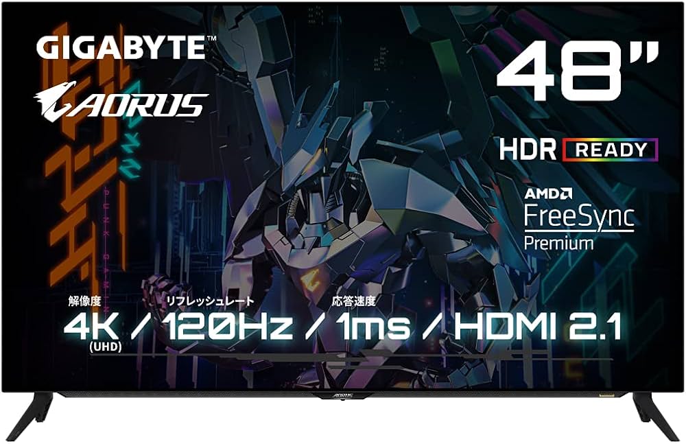 Amazon.co.jp: ゲーミングモニター GIGABYTE AORUS FO48U Gaming