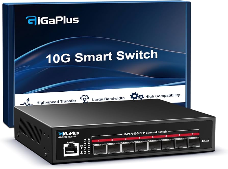 Amazon.co.jp: 8ポート 10G SFP+ イーサネットスイッチ マネージド