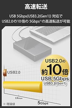 Amazon | エレコム 外付けハードディスク 2TB SeeQVault対応 テレビ