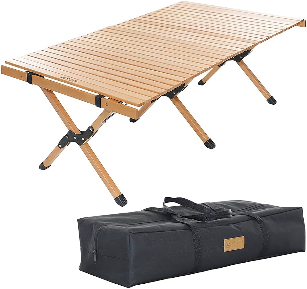 Amazon | VASTLAND(ヴァストランド) ウッドロールトップテーブル 120cm