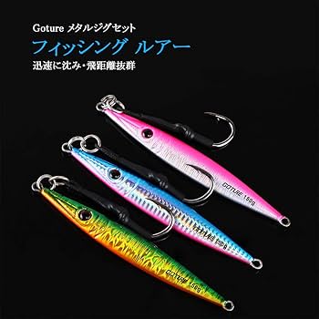 Amazon.co.jp: メタルジグセット 200g 投げ釣り用ルアー スロー