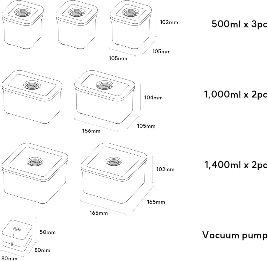 Amazon｜VAKUEN プレミアム真空保存容器&全自動食品シーラー機