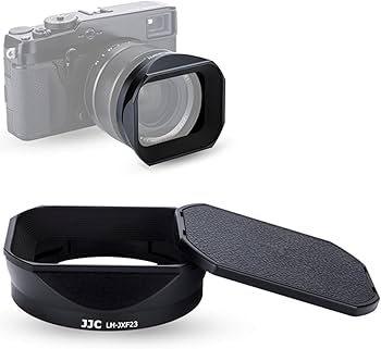 Amazon.co.jp: JJC メタル 正方形 レンズフード + フードキャップ 富士
