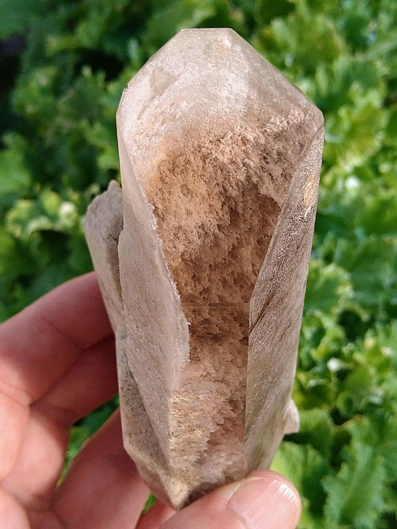 Amazon.co.jp: ガーデンクォーツ 原石 V型ポイント クラスター 台座