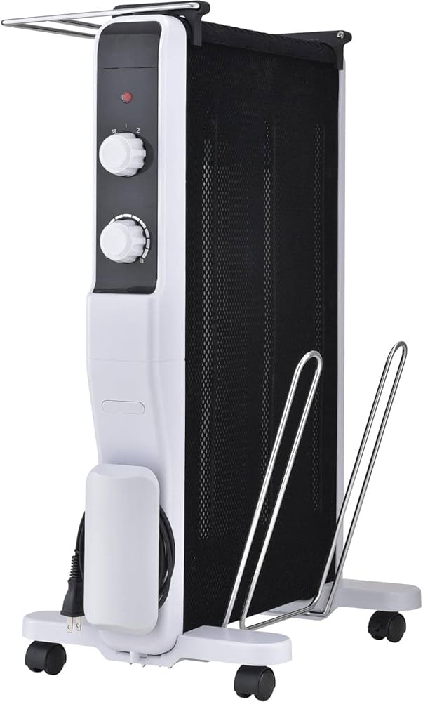 Amazon | おおたけ マイカヒーター 温調付 1000W 2段階 ホワイト MC