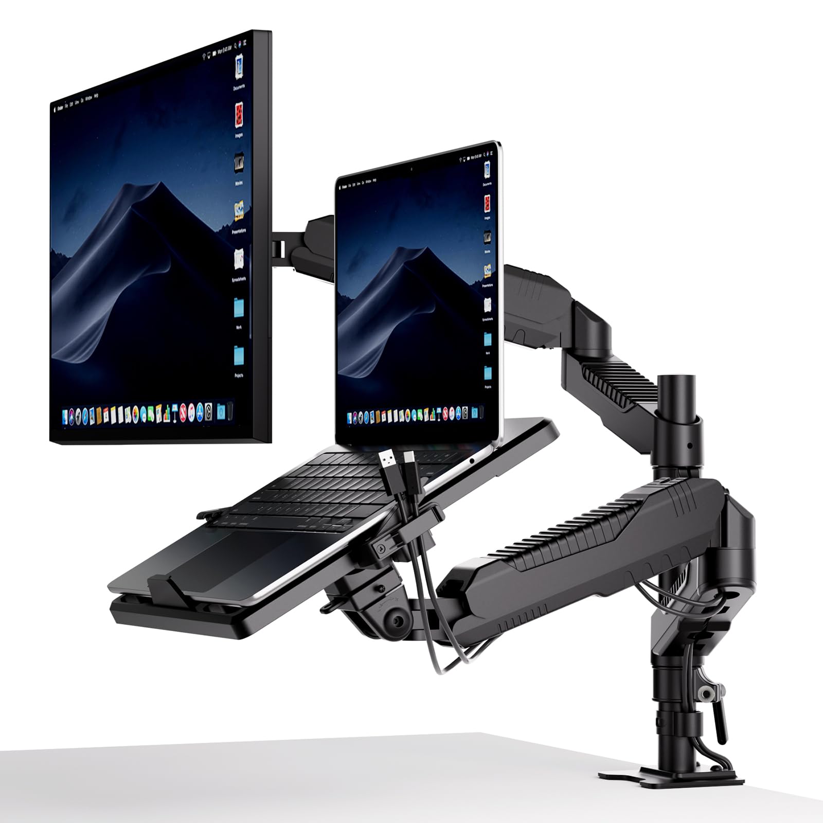 Amazon.co.jp: ロボロビン デュアル ノートパソコン/モニターアーム