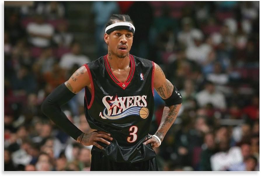 Amazon.co.jp: NBA アレン・アイバーソン (52) キャンバスウォール