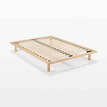 Amazon｜無印良品 木製ベッドフレーム セミダブルサイズ 幅123×奥行202