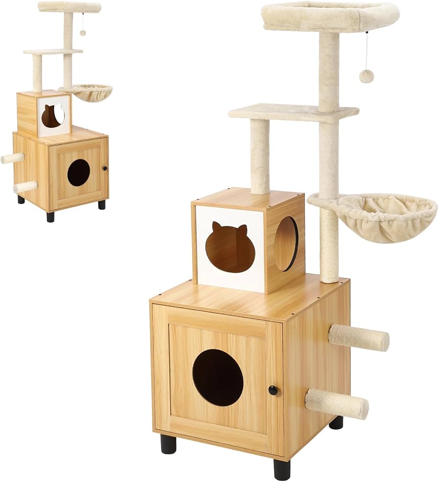 Amazon | ベラクシー(Beraxy) ベラクシー(Beraxy) キャットタワー 木製