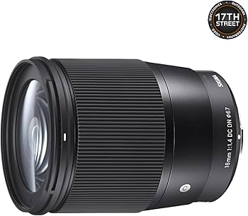 Amazon.com : Sigma 16mm f/1.4 DC DN Contemporary Lens for Sony E