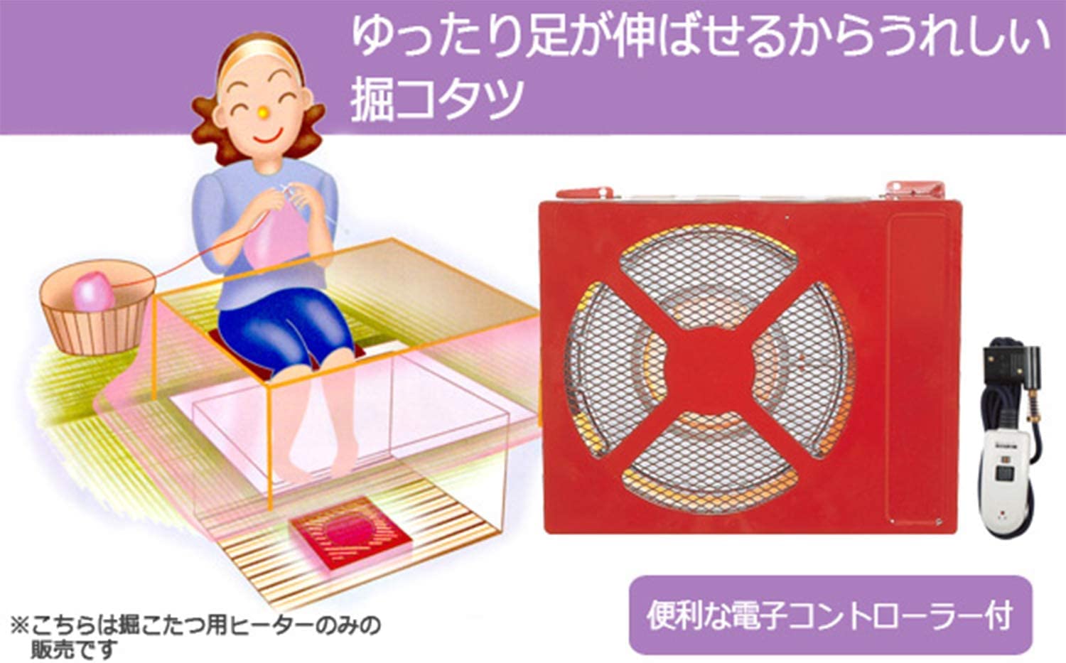 Amazon.co.jp: [山善] 掘りこたつ用 取替ヒーターユニット(600W) 速暖