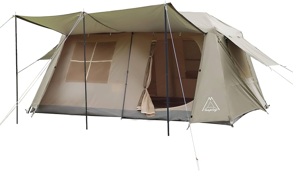 Amazon.co.jp: Tenplay公式 フレームワンタッチテント 6人用 ロッジ型