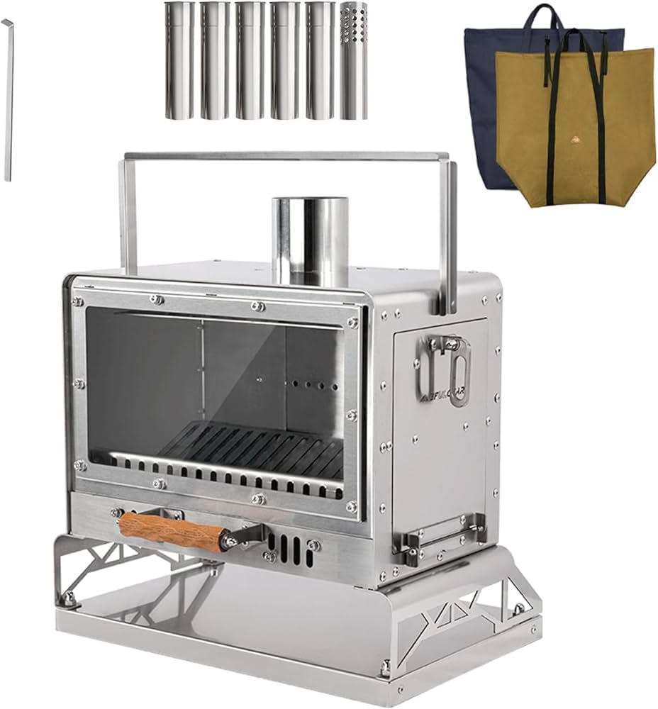 Amazon.co.jp: 3F UL GEAR ストーブ キャンプ 折り畳め 収納袋付き