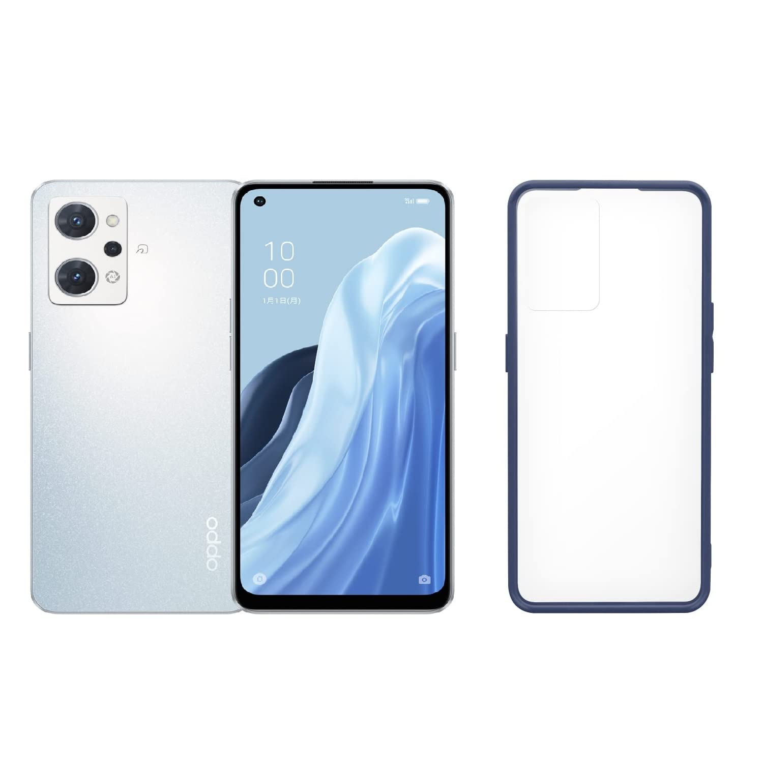 Amazon | OPPO Reno7 A ドリームブルー + 耐衝撃ハイブリッドケース