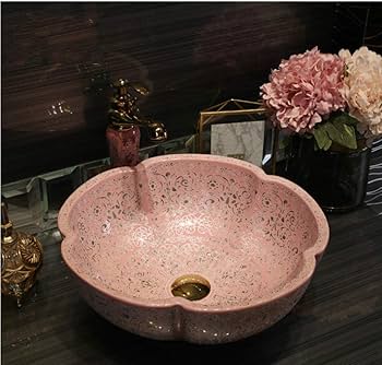 Amazon.co.jp: ヨーロッパヴィンテージスタイルアート洗面器セラミック