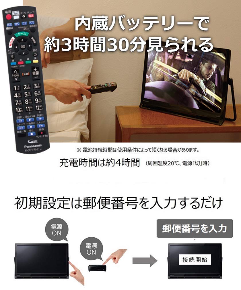 Amazon.co.jp: Panasonic UN-19CFB9-K 19V Portable LCD TV, Internet