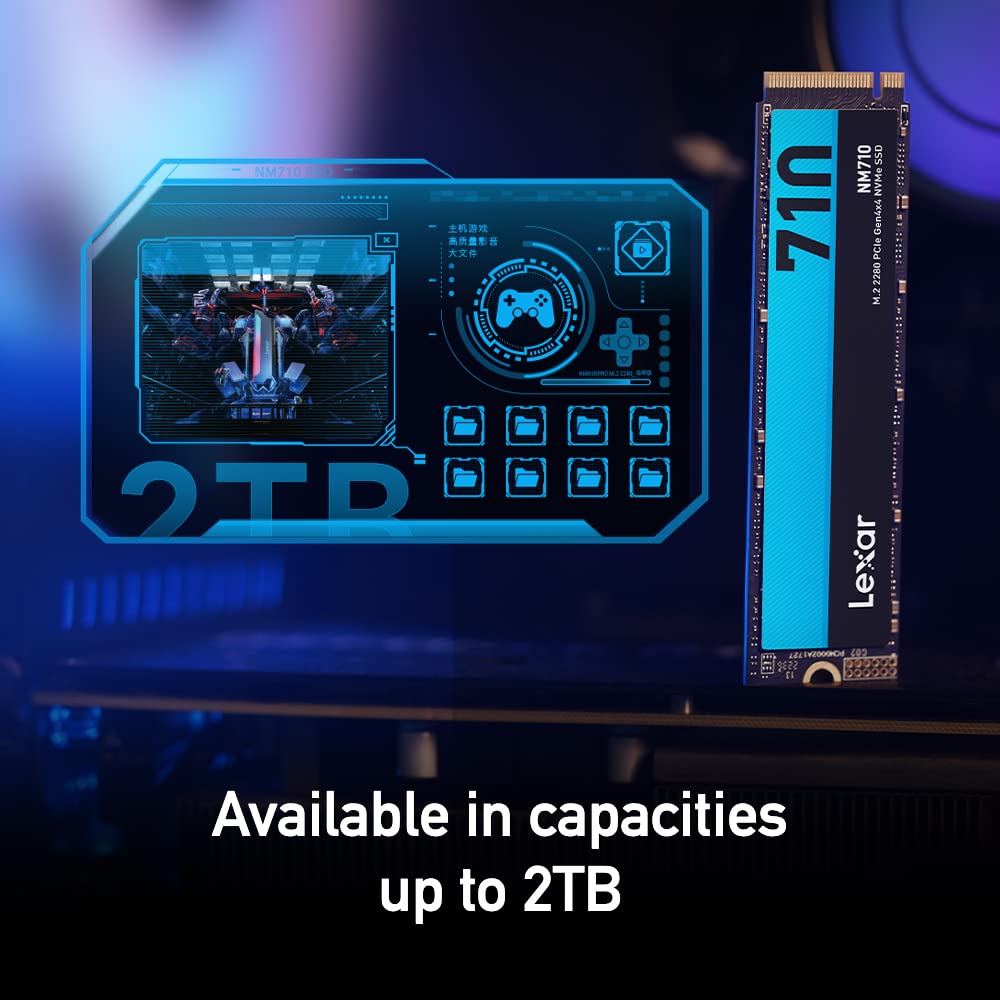 Amazon.co.jp: Lexar 2TB NM710 SSD PCIe Gen4 NVMe M.2 2280 内蔵
