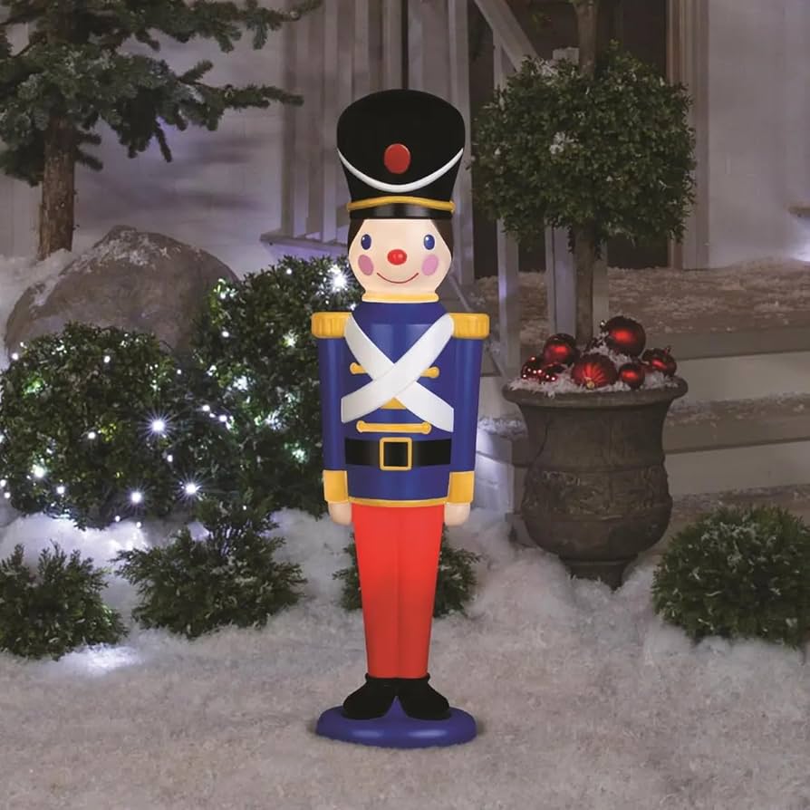 Amazon.com: Gemmy 3.5-Foot Lighted Blow Mold Toy Soldier Christmas