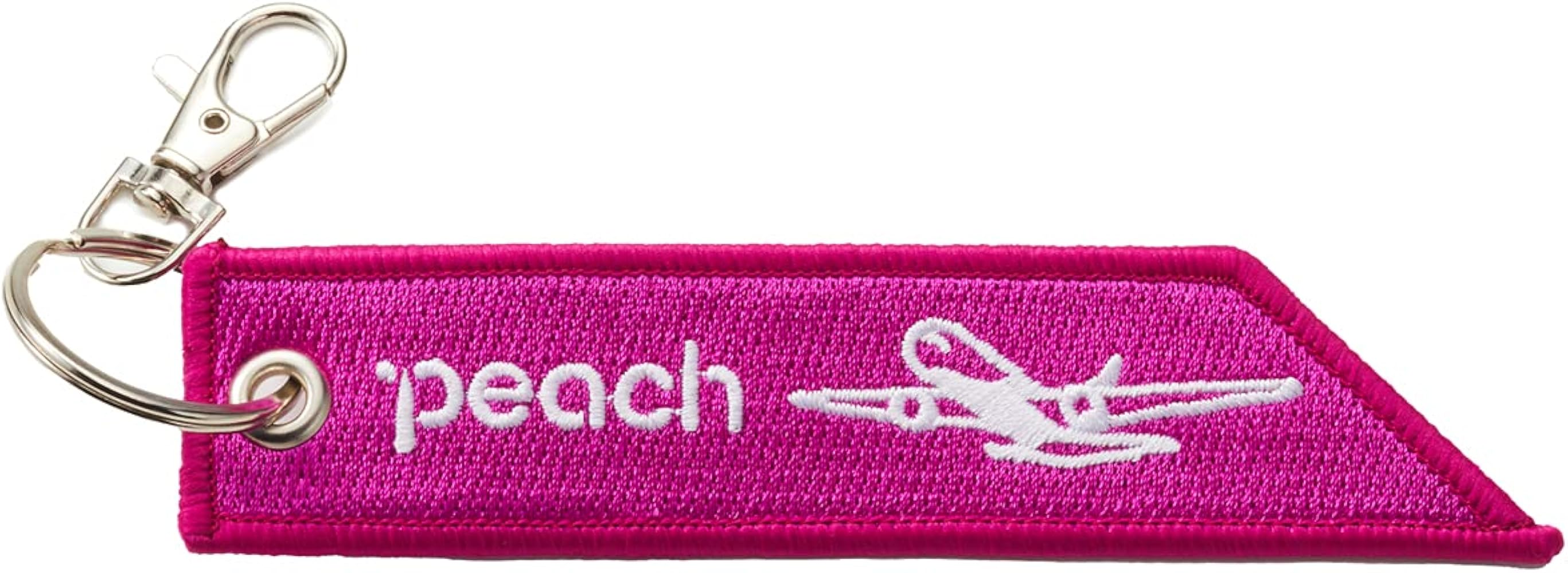 Amazon.co.jp: [Peach] オリジナル 刺繍フライトタグ : ホビー