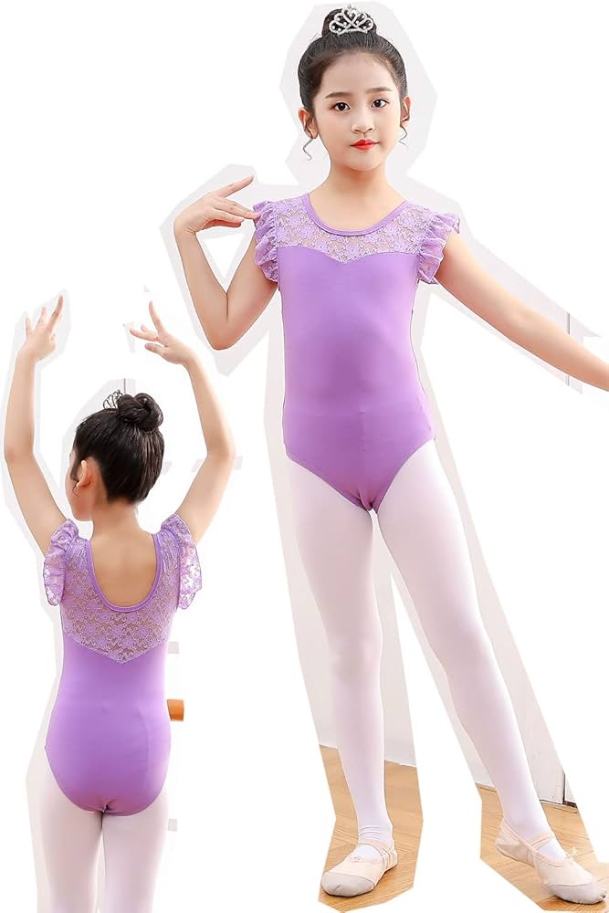 Amazon | バレエ レオタード 子供 新体操 発表会 練習着 ダンス衣装