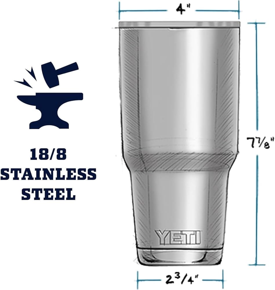 Amazon.com : YETI Rambler 30 oz Tumbler Retired Colors, Stainless