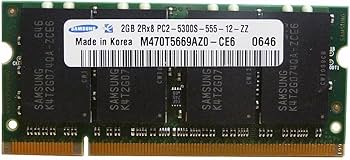 Samsung 2GB DDR2 PC2-5300 200-Pin Laptop SODIMM at Amazon.com