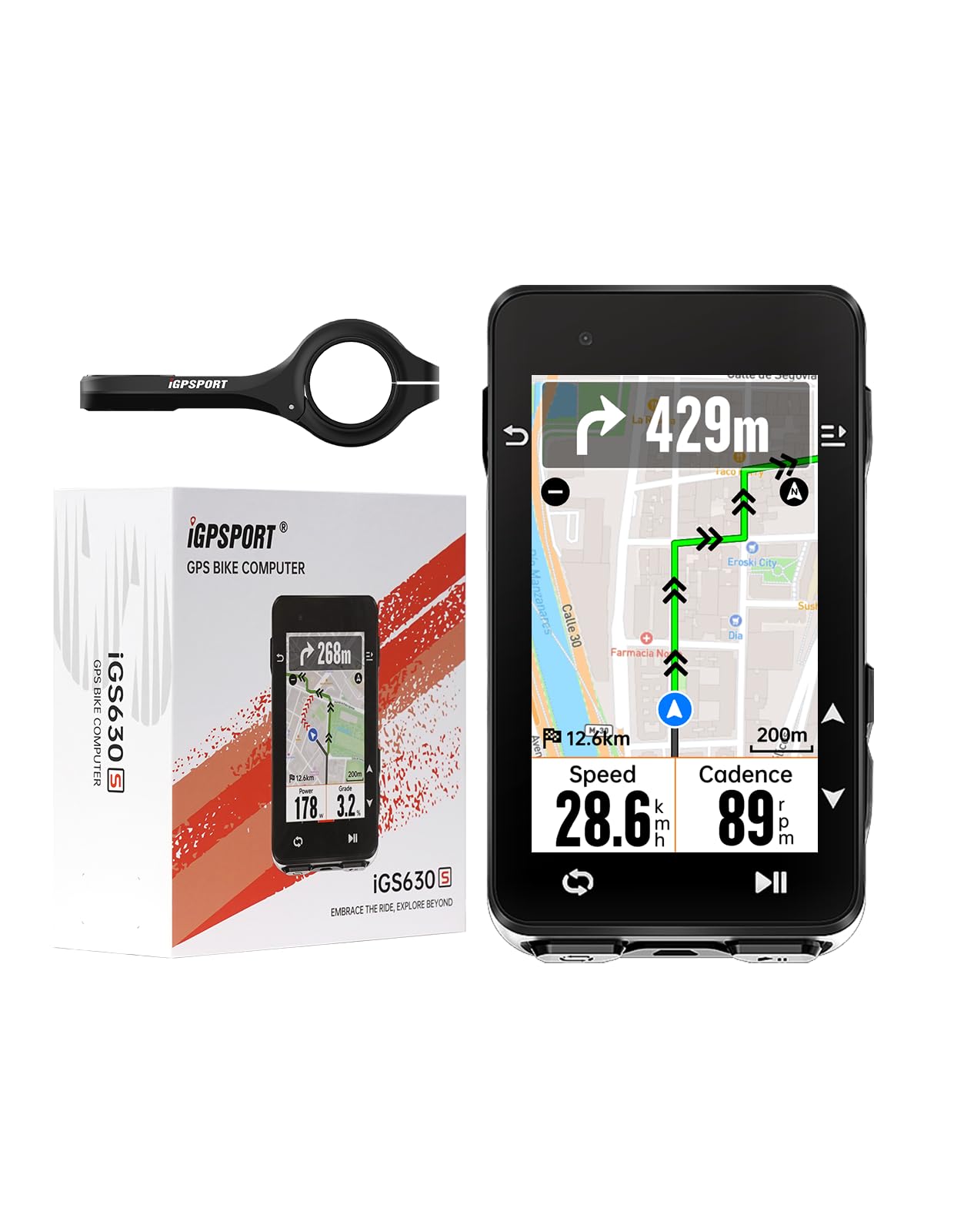 iGPSPORT iGS630S Inteligente Ciclocomputador, 2.8'' GPS Navegação