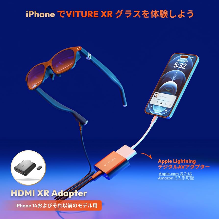 Amazon | 【正規販売店】VITURE HDMI XR グラス用 アダプター iPhone
