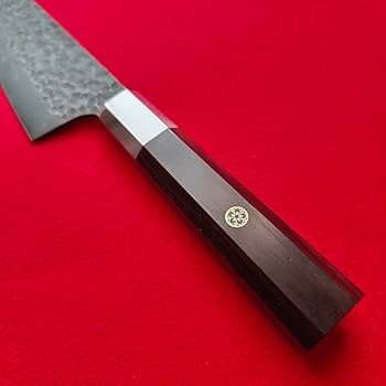 Amazon | 鍛造VG10 黒染め 切り付け 牛刀包丁 黒檀 八角柄 | ノー