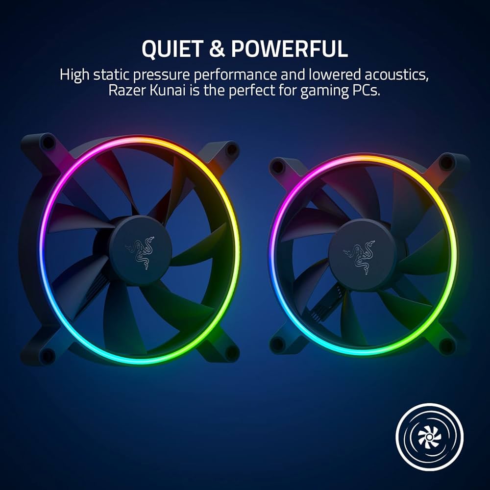 Amazon.com: Razer Kunai Hydraulic 140MM aRGB PC Fan: Quiet