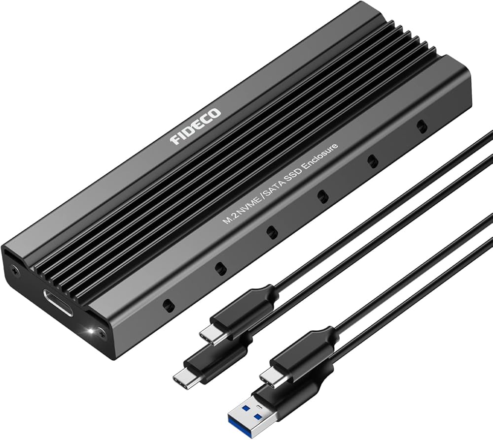 Amazon | FIDECO M.2 NVMe SATA SSDケース 両対応 USB3.1 Gen2 10Gbps