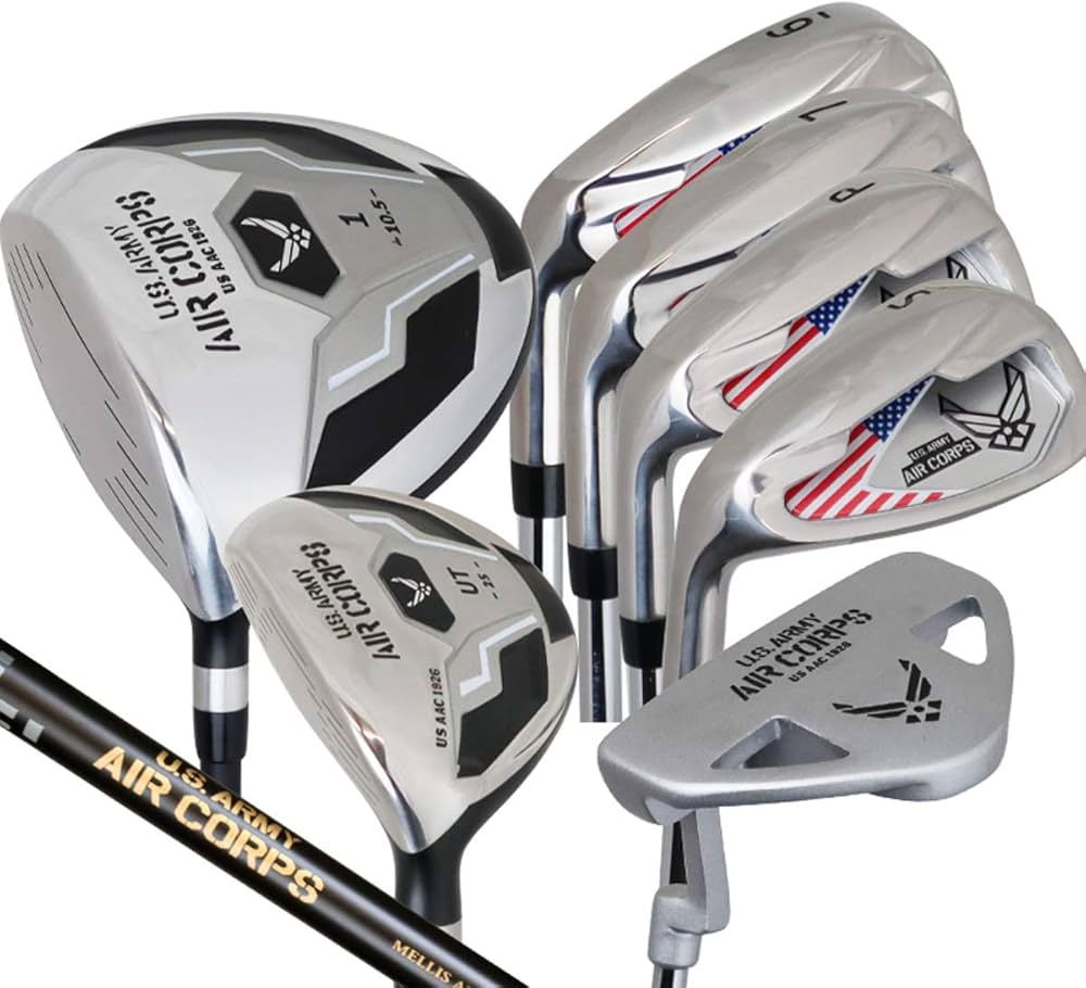 Amazon.co.jp: レフティー US ARMY AIR CORPS ゴルフクラブセット 9本