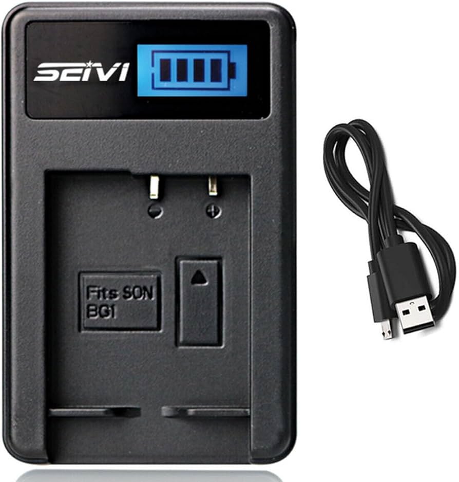 Amazon.com: Battery Charger for Sony Cyber-Shot DSC-W35, DSC-W55
