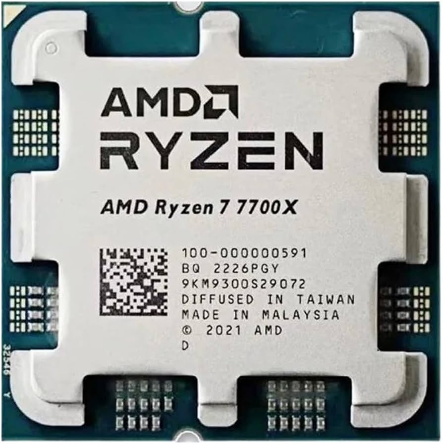 AMD Ryzen 7 7700X R7 7700X 4.5 GHz 8-Core 16-Thread CPU Processor