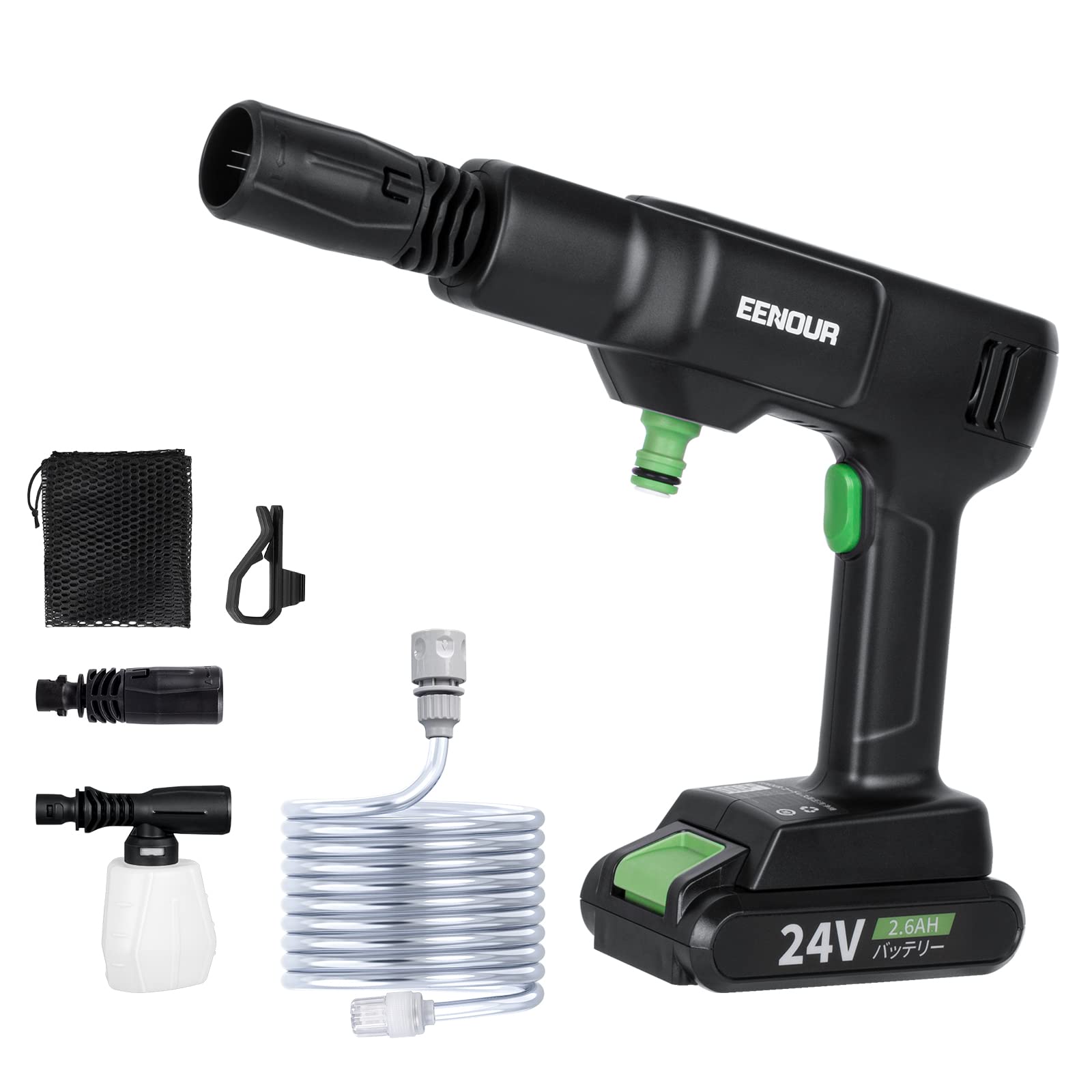 Amazon | EENOUR コードレス高圧洗浄機 充電式 XYQX-200E 軽量