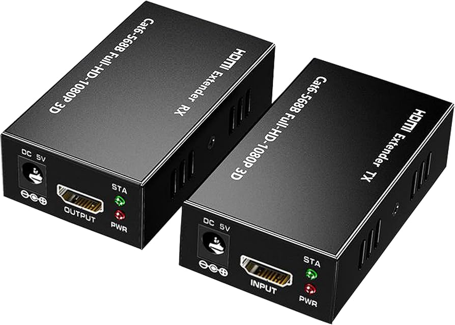 Amazon | HDMI LAN エクステンダー 60M HDMI RJ45 イーサネット 変換