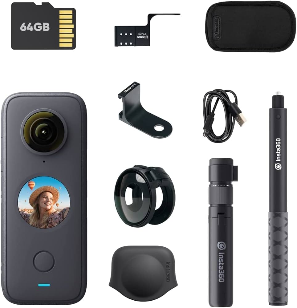Amazon | Insta360 ONE X2 万能キット 360度アクションカメラ 5.7K 360