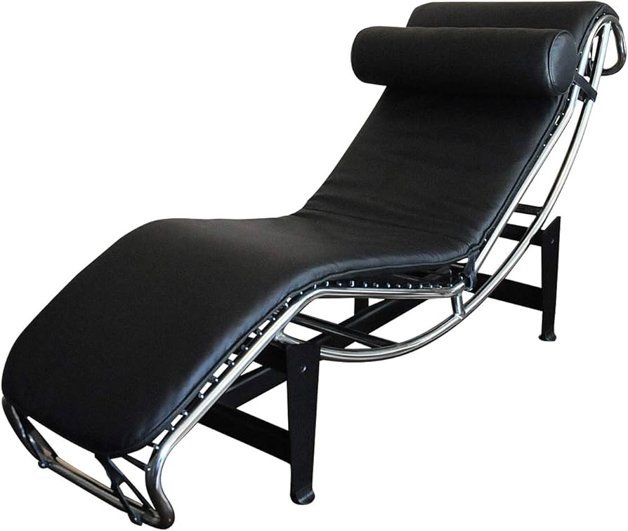 Amazon｜LC4 シェーズロング 本革仕様 色ブラック ルコルビジェによる