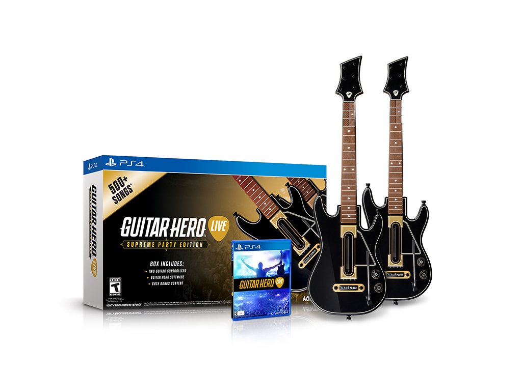 Amazon.com: Guitar Hero Live Supreme Party Edition 2 Pack Bundle