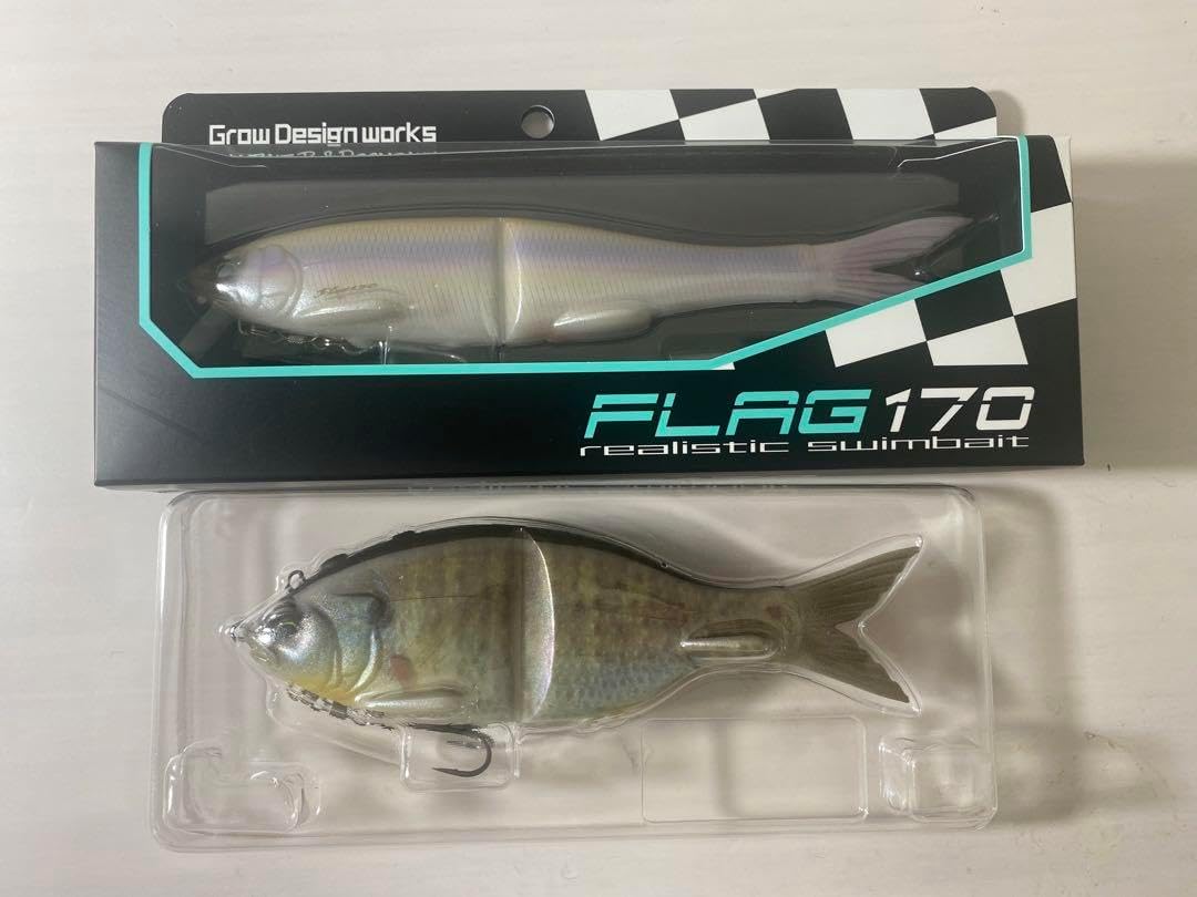 グローデザインワークス フラッグ170 スイムベイト2個セット グロー