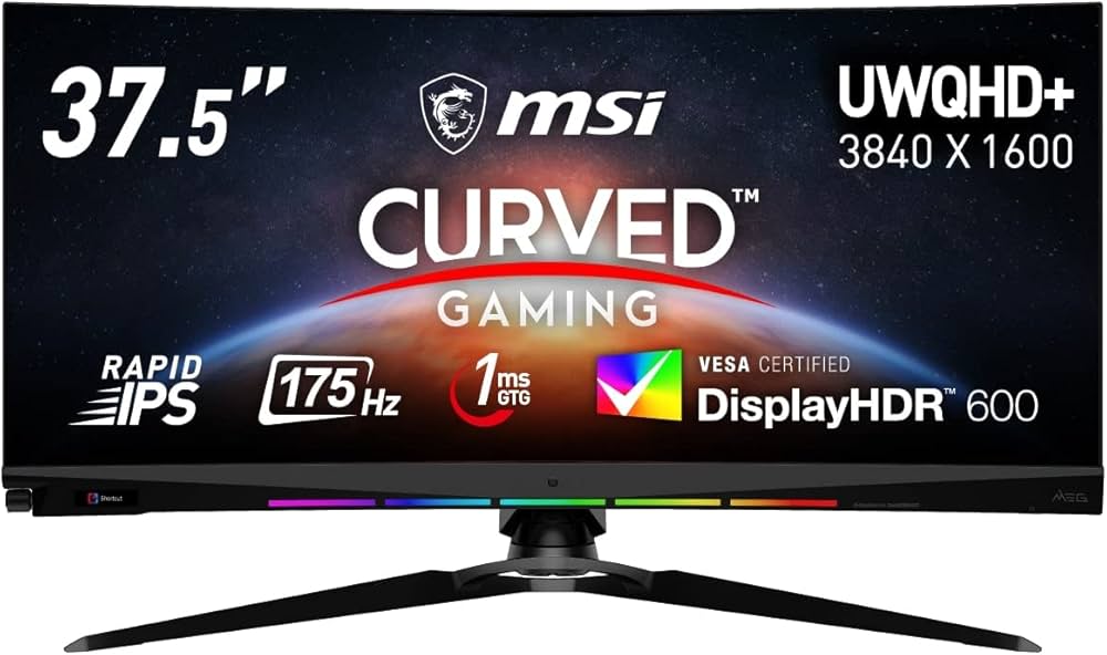 Amazon.co.jp: MSI ゲーミングモニター湾曲ウルトラワイド 37.5インチ